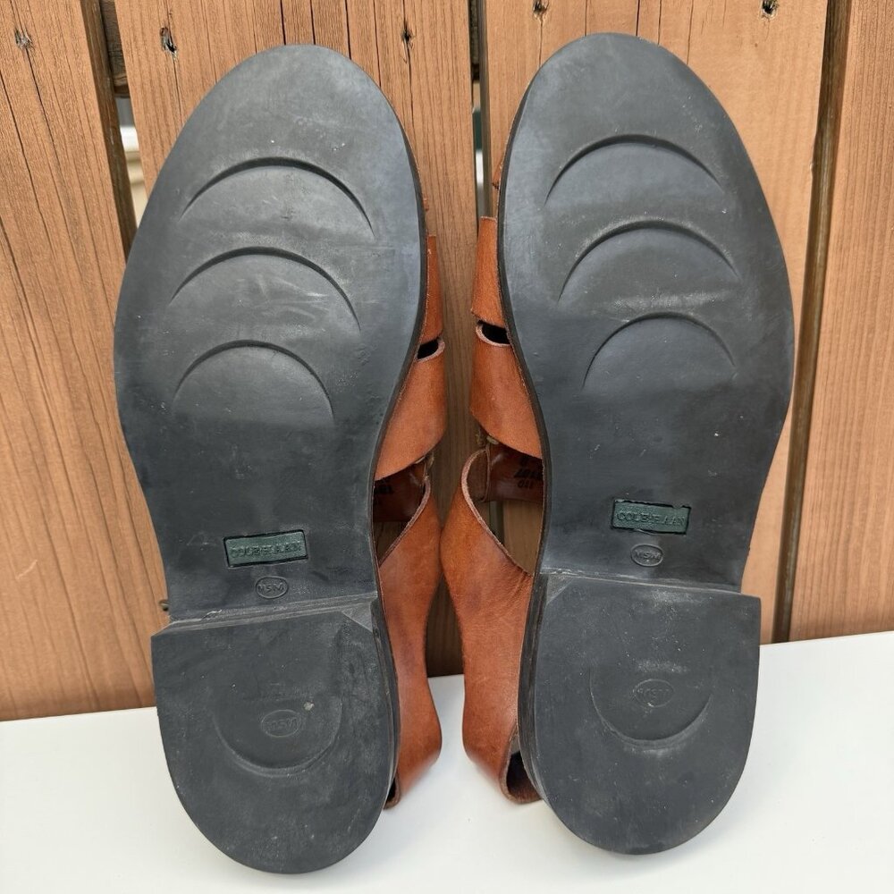 Cole Haan Mens Fishermen Sandals Brown Leather Buckle Sz 11 D - Picture 7 of 8